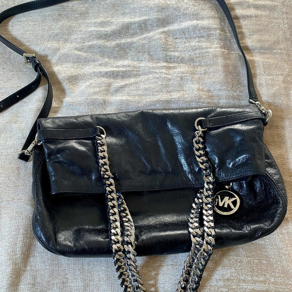 MICHAEL KORS Leather Handbag, Black